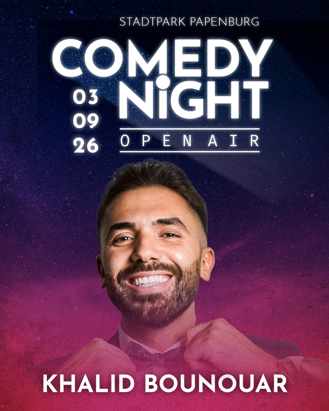 Khalid Bounouar bei der Comedy Night Papenburg