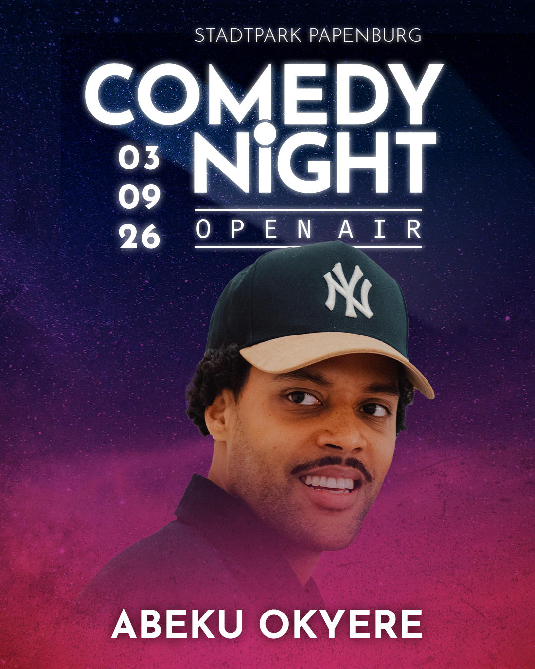 Abeku Okyere bei der Comedy Night Papenburg