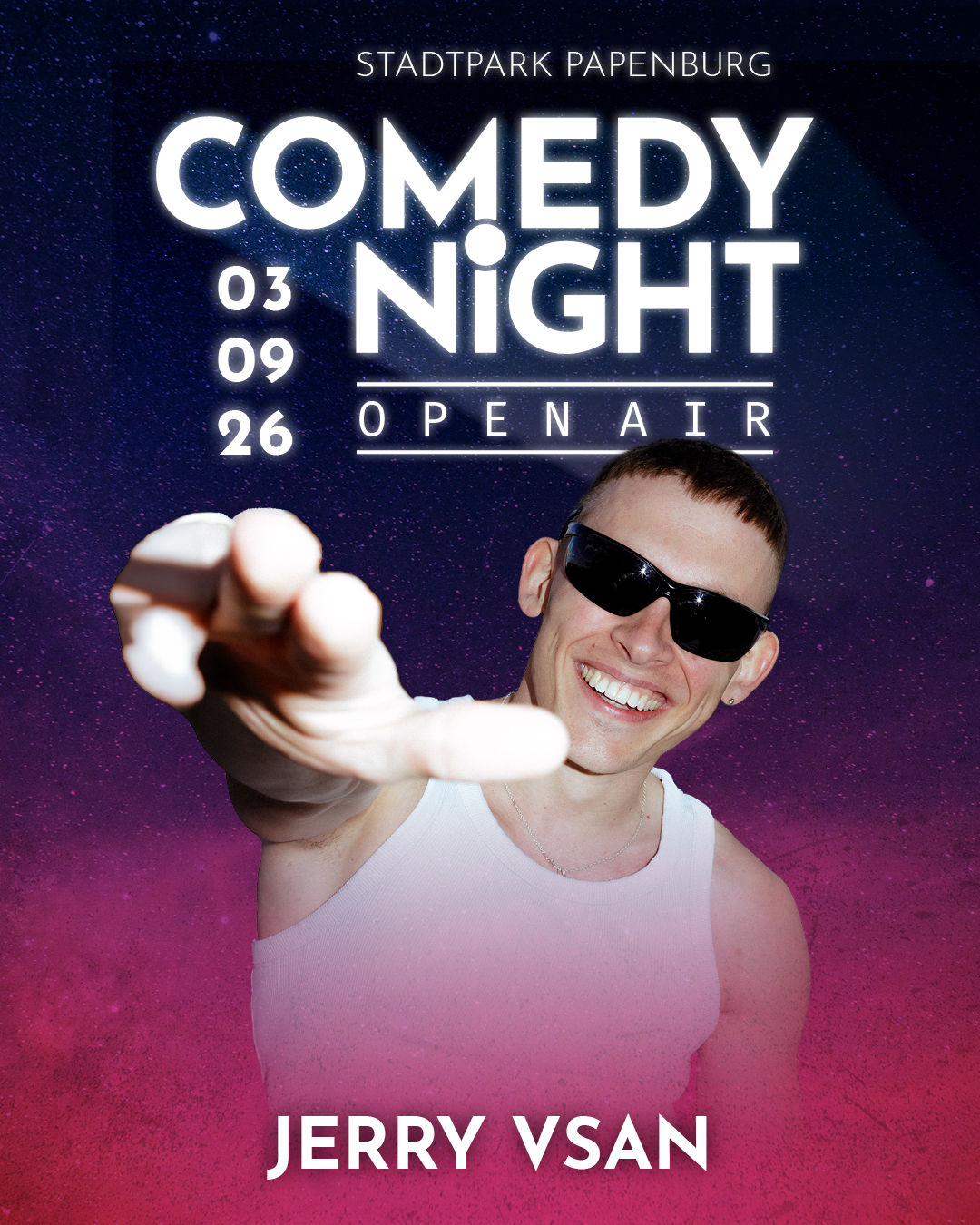 Jerry Vsan bei der Comedy Night Papenburg