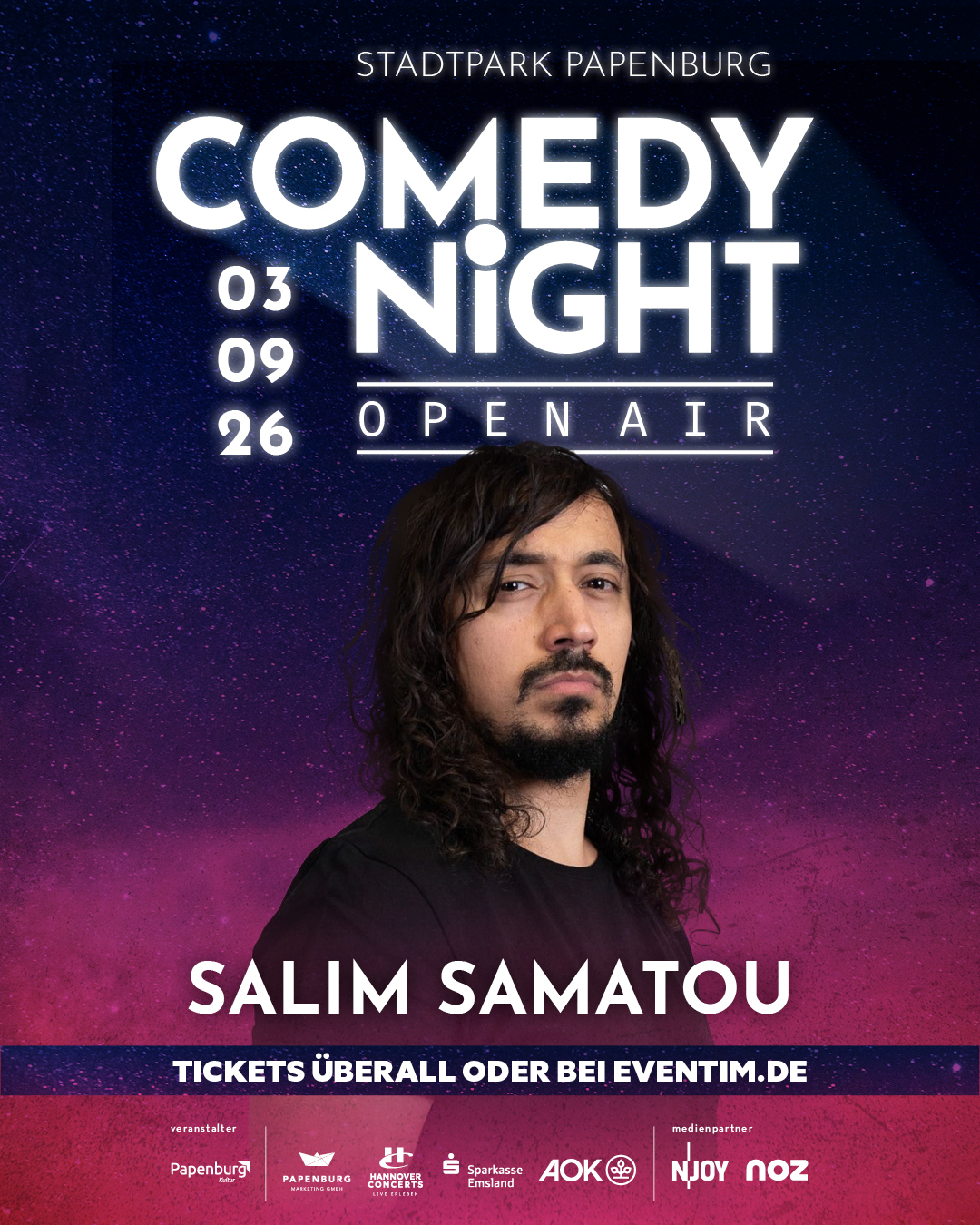 Salim Samatou bei der Comedy Night Papenburg