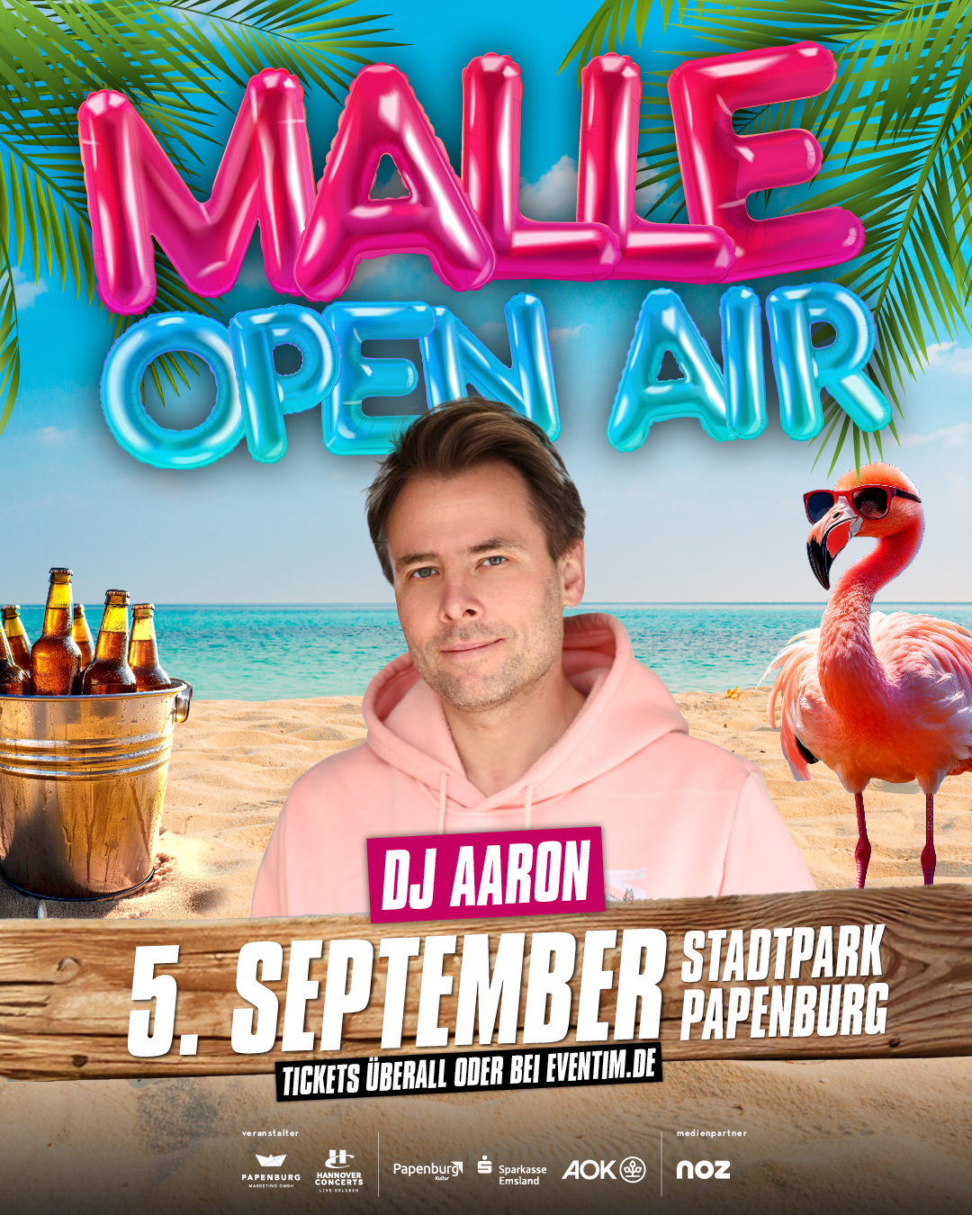 DJ Aaron beim Malle Open Air Papenburg